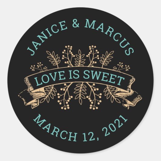 Botanische Liebe ist Sweet Stickers (Vorderseite)