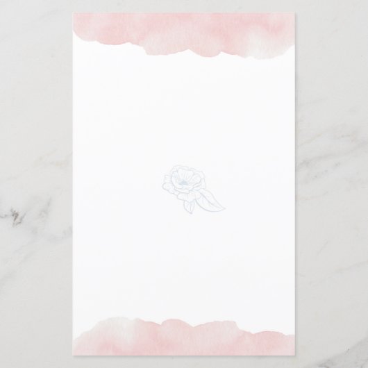 Botanische Liebe Song Matching Brautparty Game (Rückseite)