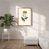 Botanische Ligularia Cottagecore-Wandkunst Poster