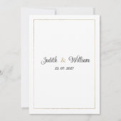 Botanische lila-orangefarbene UAWG Einladung (Rückseite)