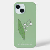 Botanische Lily der Blume Valley Pastel Case-Mate iPhone Hülle (Rückseite)