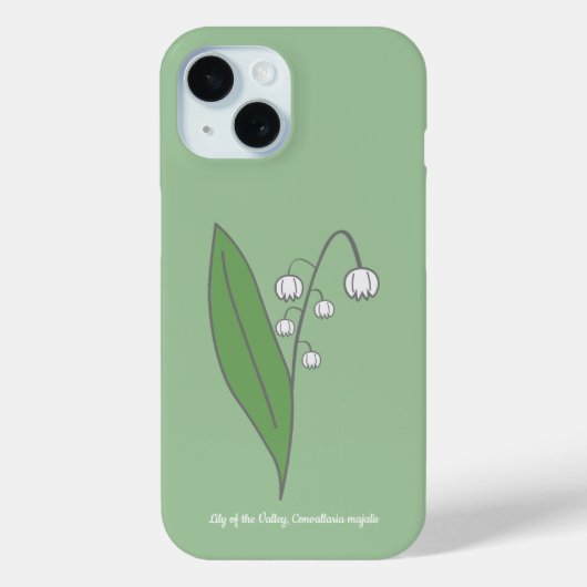 Botanische Lily der Blume Valley Pastel Case-Mate iPhone Hülle (Rückseite)