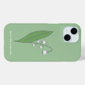 Botanische Lily der Blume Valley Pastel Case-Mate iPhone Hülle (Rückseite (Horizontal))