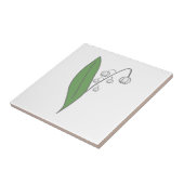 Botanische Lily der Blume Valley Pastel Fliese (Seite)