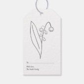 Botanische Lily der Blume Valley Pastel Geschenkanhänger (Rückseite)