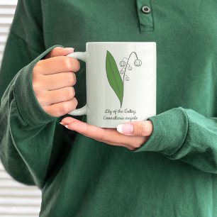 Botanische Lily der Blume Valley Pastel Kaffeetasse