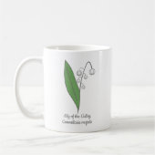 Botanische Lily der Blume Valley Pastel Kaffeetasse (Links)