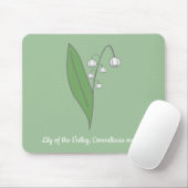 Botanische Lily der Blume Valley Pastel Mousepad (Mit Mouse)