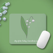 Botanische Lily der Blume Valley Pastel Mousepad