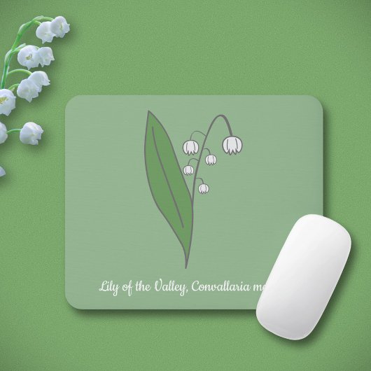 Botanische Lily der Blume Valley Pastel Mousepad
