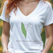 Botanische Lily der Blume Valley Pastel T-Shirt