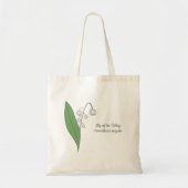 Botanische Lily der Blume Valley Pastel Tragetasche (Vorne)