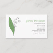 Botanische Lily der Blume Valley Pastel Visitenkarte (Vorderseite)