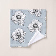 Botanische Linie Kunst: Anemone