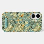 Botanische Linie nach hinten, Personalisiert Zeich Case-Mate iPhone Hülle (Rückseite (Horizontal))