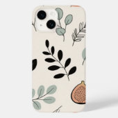 Botanische Linien - Erdreites Leaf Art Phone Case (Rückseite)