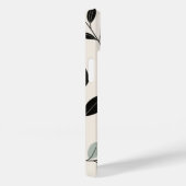 Botanische Linien - Erdreites Leaf Art Phone Case (Rückseite / Rechts)