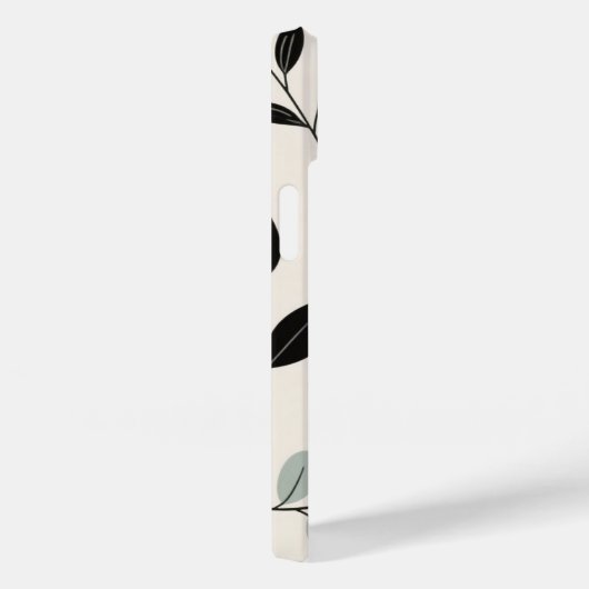 Botanische Linien - Erdreites Leaf Art Phone Case (Rückseite / Rechts)