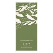 Botanische Liste moderner Preise Werbekarte (Hinten)