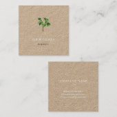 BOTANISCHE "MAGNOLIA" GESCHÄFTSKARTE VON REDOUTÉ QUADRATISCHE VISITENKARTE (Vorne/Hinten)