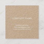 BOTANISCHE "MAGNOLIA" GESCHÄFTSKARTE VON REDOUTÉ QUADRATISCHE VISITENKARTE (Rückseite)