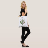 Botanische Maigeburtsblume Geburtstag Tasche (Am Model)