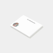 Botanische Maine Coon Cat Personalisiert Post-it Klebezettel (angewinkelt)