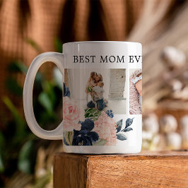 Botanische Mama Beste Blüte je Fotomaterial Kaffeetasse