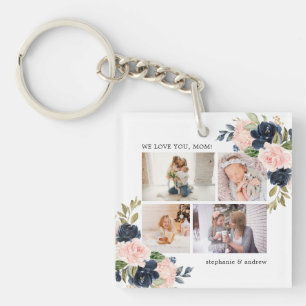 Botanische Mama Flora Wasserfarbe Schlüsselanhänger