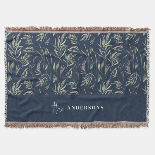 Botanische Marineinfassade mit elegantem Familiend Decke (Vorderseite)