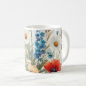 Botanische Medaille von Blume Kaffeetasse (VorderseiteRechts)