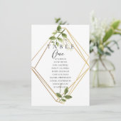 Botanische Mindestsitzkarte für die Tischnummer (Stehend Vorderseite)