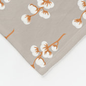 Botanische Minimalistische Baumwollabteilung Fleecedecke (Ecke)