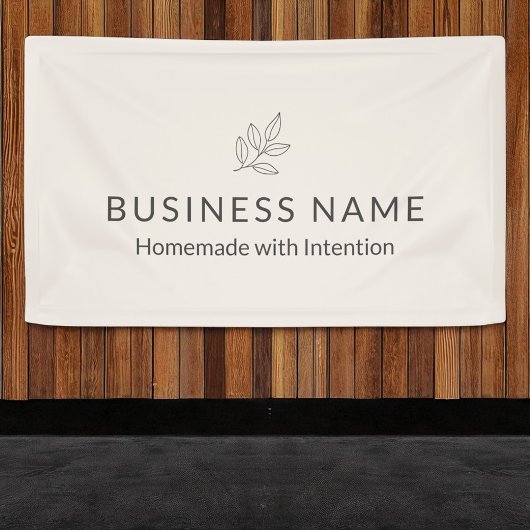 Botanische Minimalistische Darstellung von Busines Banner