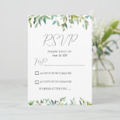 Botanische Minze, dunkelgrüne Grünpflanzen UAWG Einladung (Stehend Vorderseite)