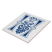 Botanische mittelalterliche Dekorative Hauptstadt Fliese (Seite)