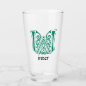 Botanische mittelalterliche Dekorative Hauptstadt  Glas (Vorderseite)