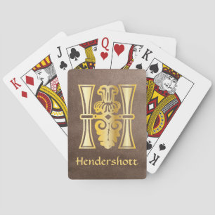 Botanische mittelalterliche Dekorative Hauptstadt Spielkarten