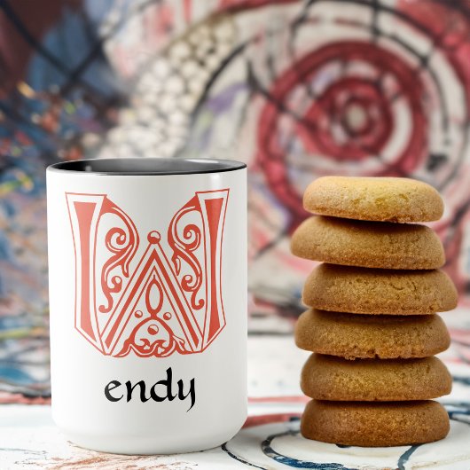 Botanische mittelalterliche Dekorative Hauptstadt Tasse