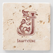 Botanische mittelalterliche Hauptstadt J Steinuntersetzer (Vorderseite)