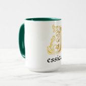 Botanische mittelalterliche Hauptstadt J Tasse (Vorderseite Links)