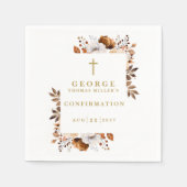 Botanische Moderne Bestätigung des Rustikalen Nied Serviette (Vorderseite)