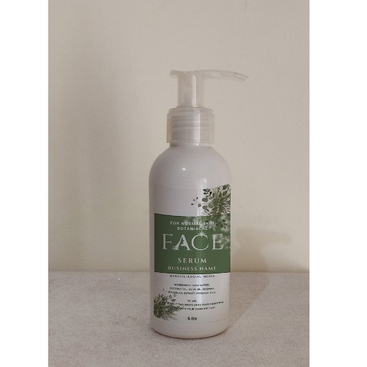 Botanische Moderne Funkeln FACE-Serumlabel