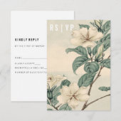 Botanische moderne RSVP-Karte RSVP Karte (Vorne/Hinten)