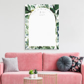 Botanische moderne Unterschrift Leinwanddruck (Insitu (Wohnzimmer))