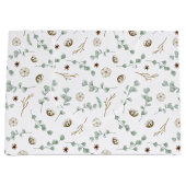 Botanische Moderne Weihnachten Große Geschenktüte (Vorderseite)