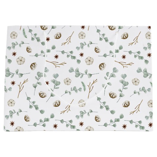 Botanische Moderne Weihnachten Große Geschenktüte (Vorderseite)