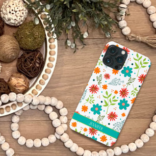 Botanische Moderne Weiße Blütenmädchen Case-Mate iPhone Hülle