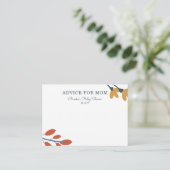 Botanische Mommy Advice Cards fallen Hinweiskarte (Stehend Vorderseite)