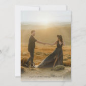 Botanische Monogram Ampersand-Foto Hochzeit Einladung (Rückseite)